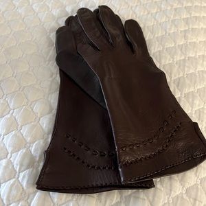 Vintage Brown leather gloves  Size 7